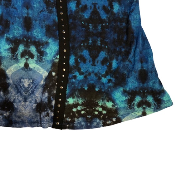 Urban Outfitters Black Studded Blue Green Tank - Picture 6 of 6